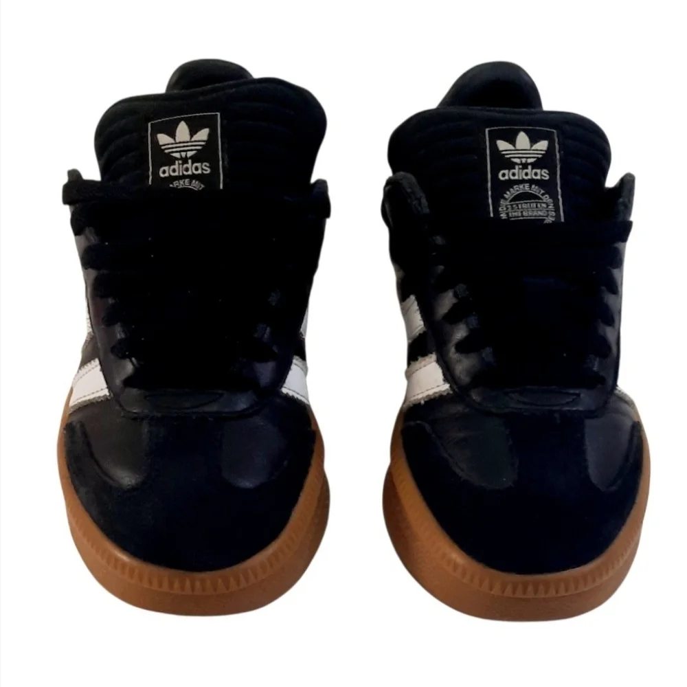 Kids adidas Originals Samba XLG Black White Gum Platform Casual IE1379